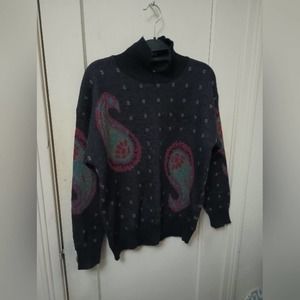 Vintage ' RAF Paisley Sweater Sz L